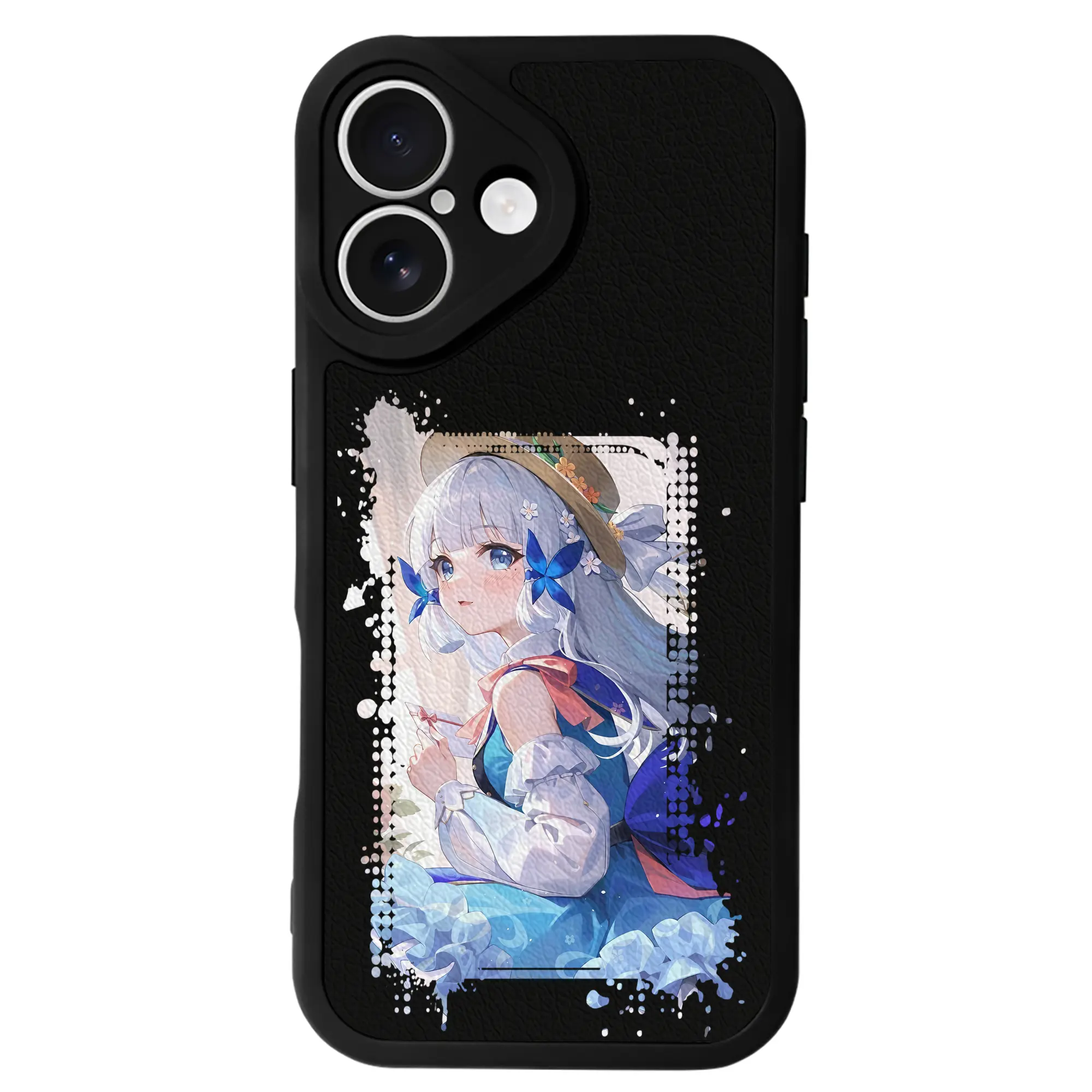 原 神 グッズ 神里綾華 - IPhone 16シリーズ対応 ・ シリコンスマホケース ・ レザー調 ・ 高精度フィット ・ 耐衝撃 ・ ワイヤレス充電対応 ・ 精密カット